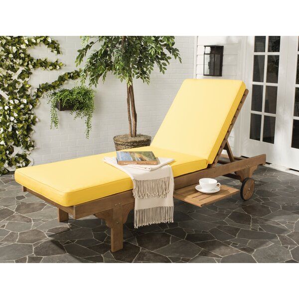 Wiest chaise lounge online with cushion