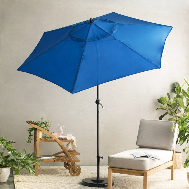 Kearney 9' Market Umbrella in Pacific Blue