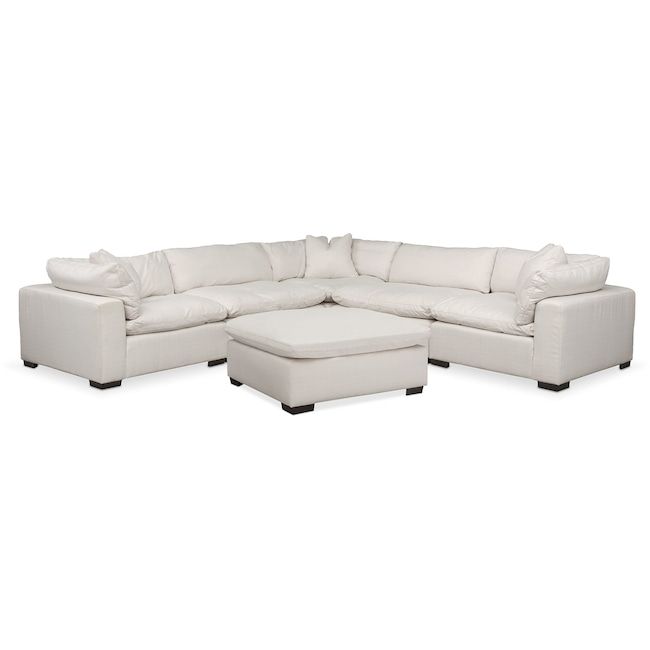 Value city outlet red sectional