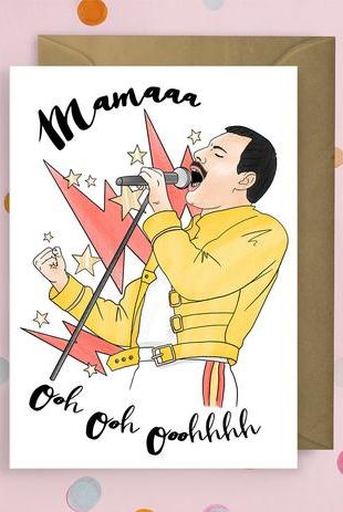 Freddie Mercury Mother’s Day Card