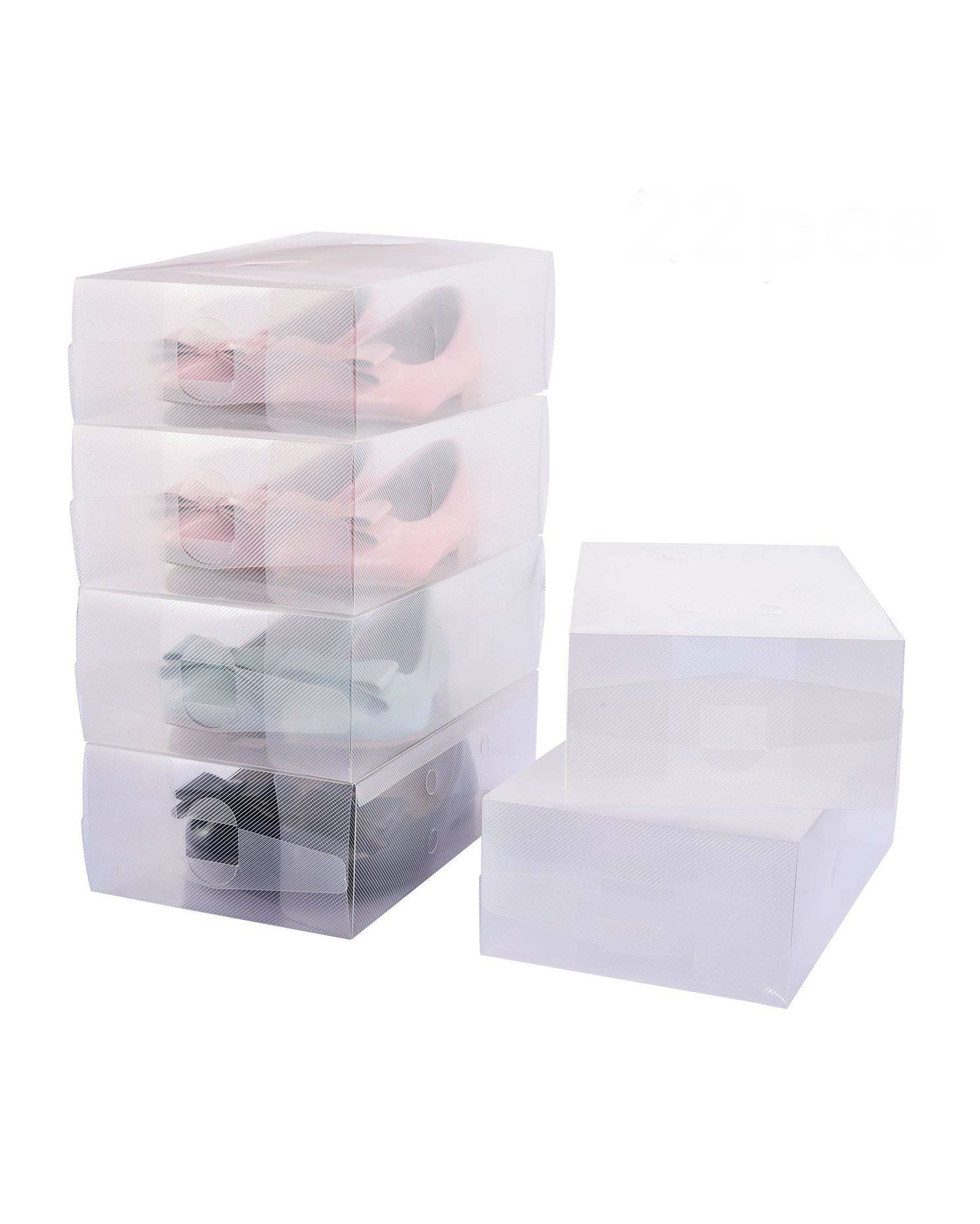 plastic shoe boxes argos