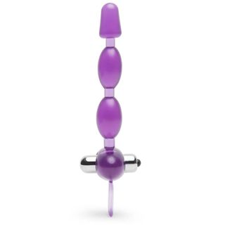 Vibrating Anal Beads, 6.5-Inch