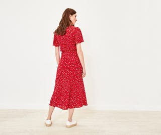 Ditsy heart Midi Dress