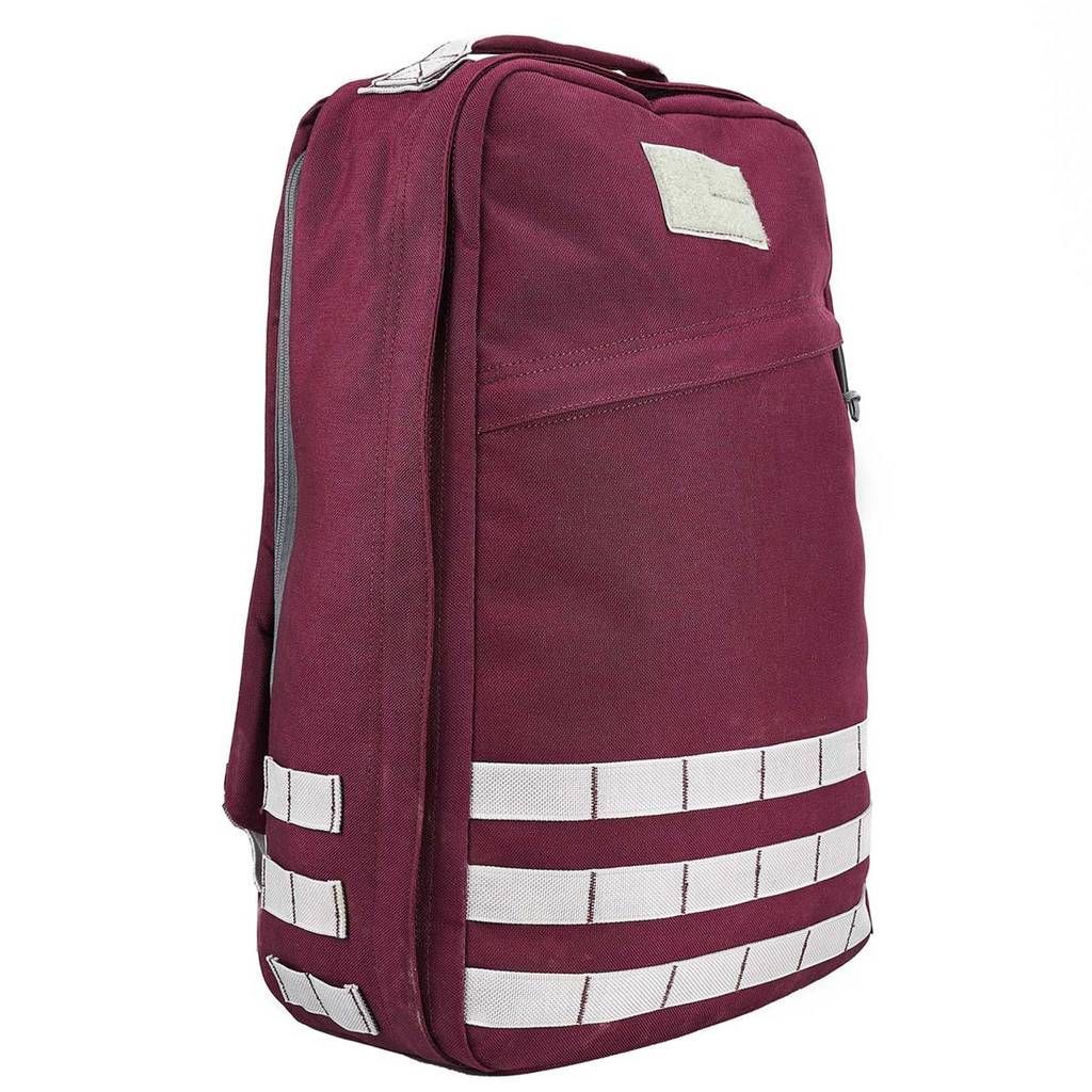 OMM Unisex Ultra 8 Backpack Purple Sports Running Full Zip Lightweight Pockets 
