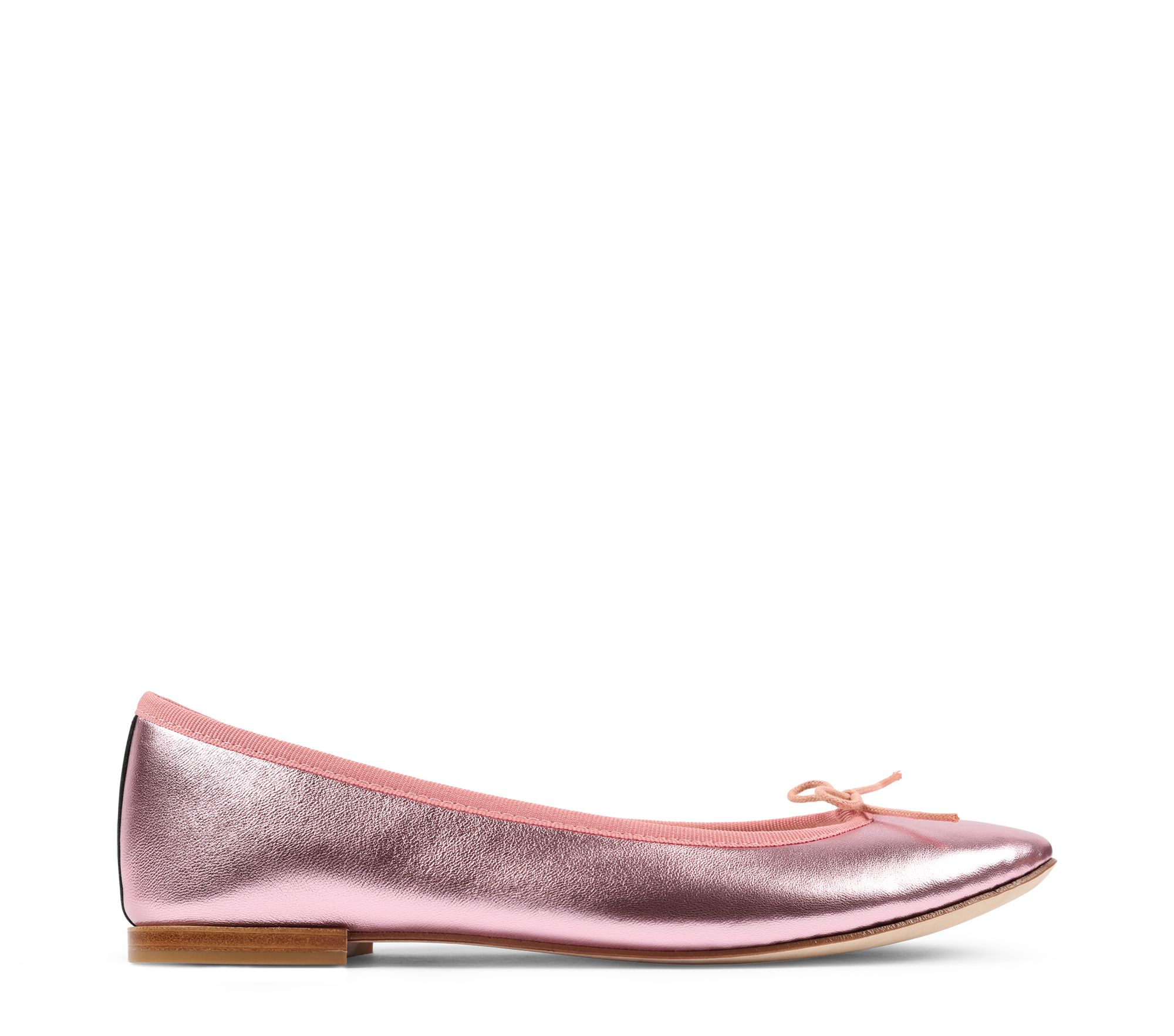 metallic pointed toe flats