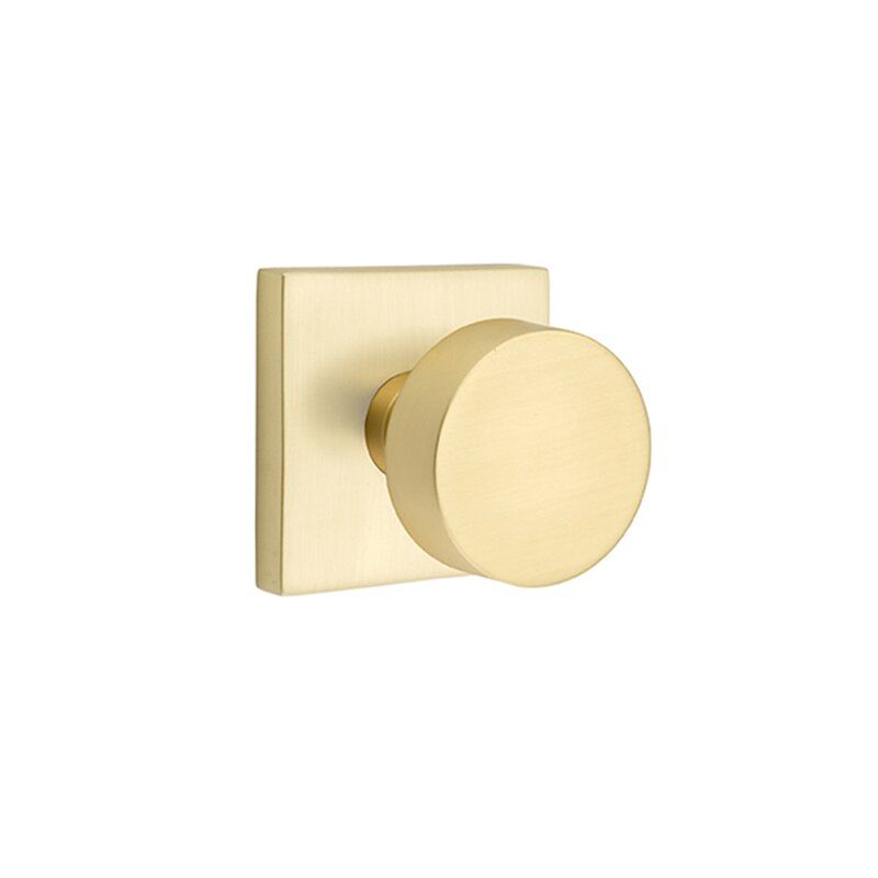 Privacy Round Knob with Square Rose