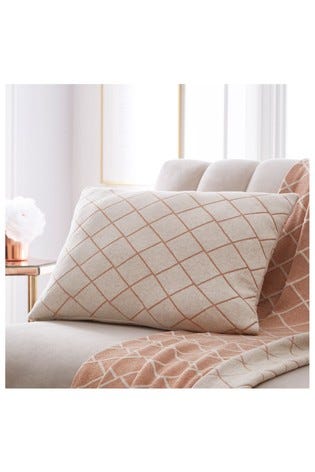 Tess Daly Exclusive To Next Diamond Knit Cushion