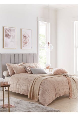 Tess Daly Exclusive To Next Phoebe Art Deco Sequin Duvet Cover and Pillowcase Set