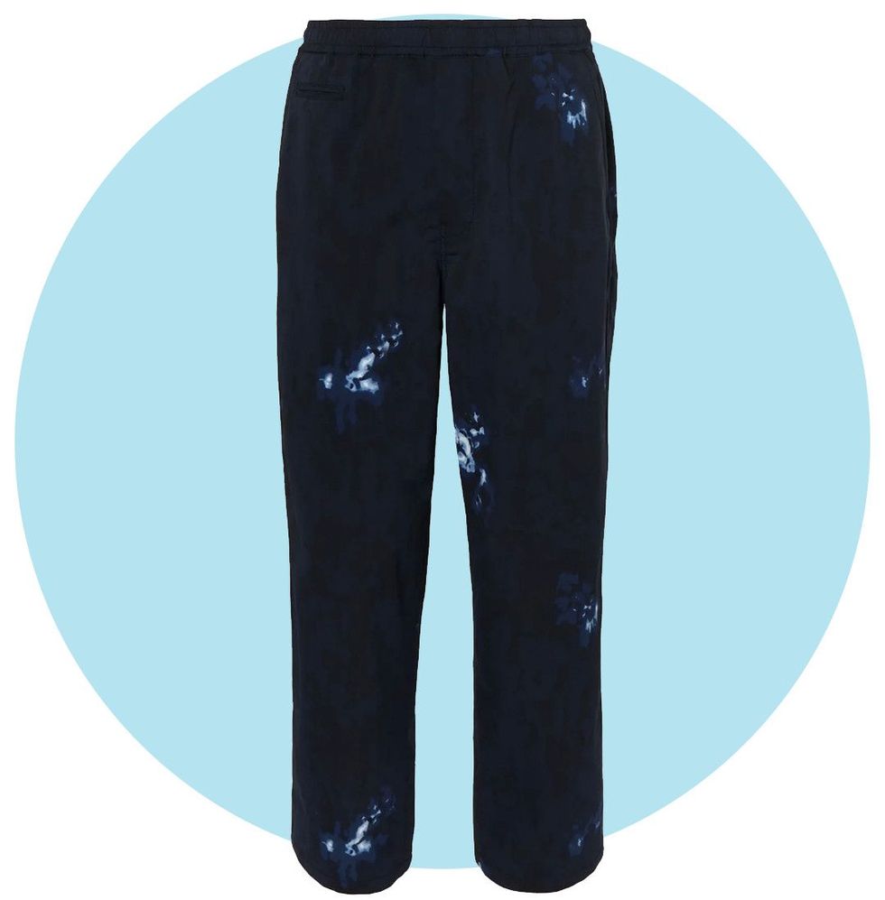Easy Wide-Leg Tie-Dyed Alphadry Suit Trousers
