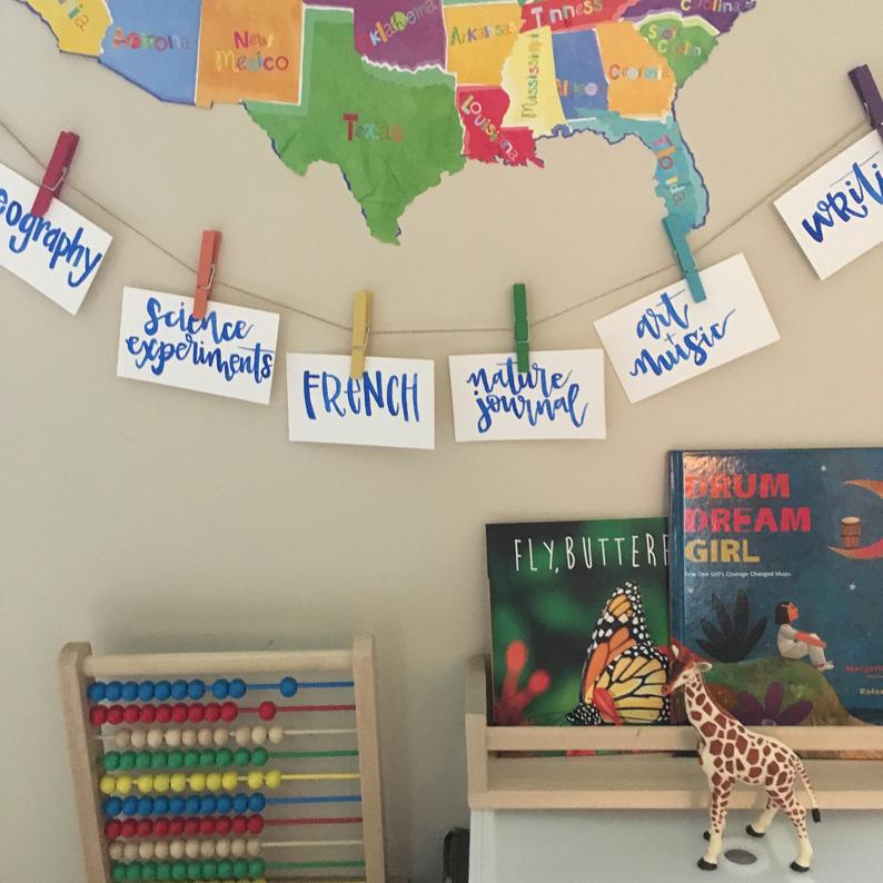 Homeschool Schedule Cards