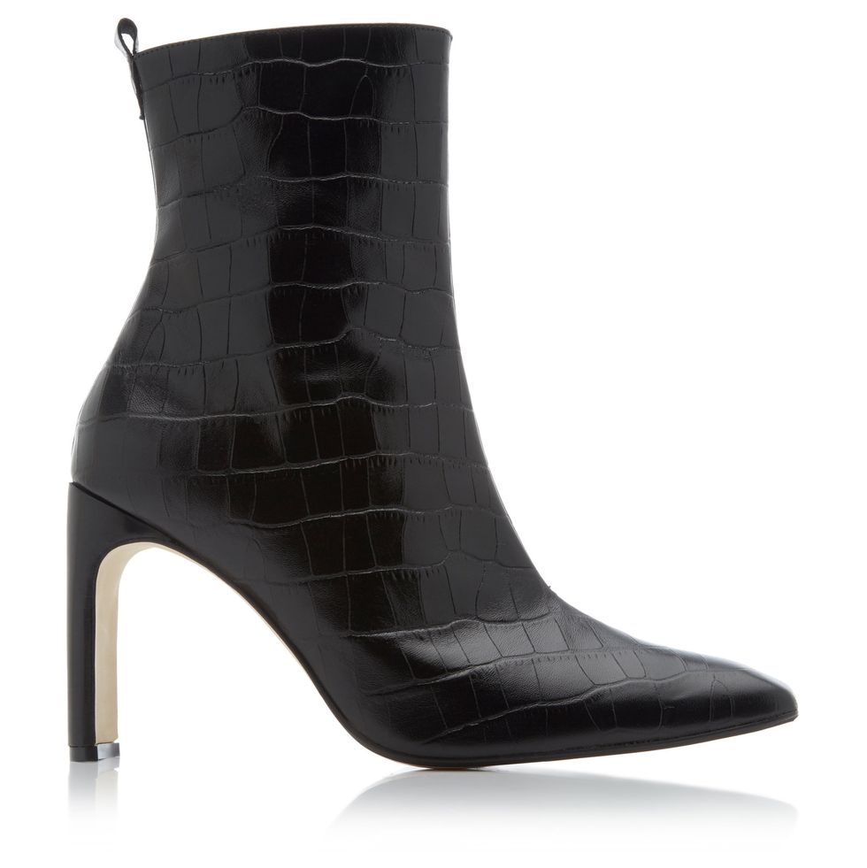 Marcelle Croc-Embossed Leather Boots by Miista