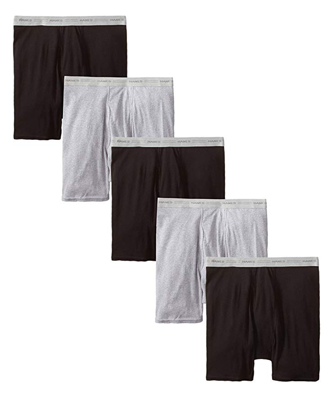 YOHHOY Mens 2 Pack Regular Underwear Comfortable Boxer Briefs