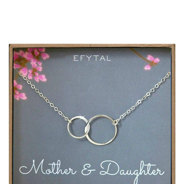 My daughter forever. Mother's Day Jewelry. Present Jewellery for mother. Jewelry that make perfect mother's Day Gifts. Tiffany Interlocking circles.