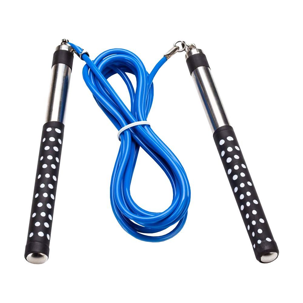 Sports Fittness Jump Ropes with Counter Adjustable Fast Speed Skipping Rope Blue 