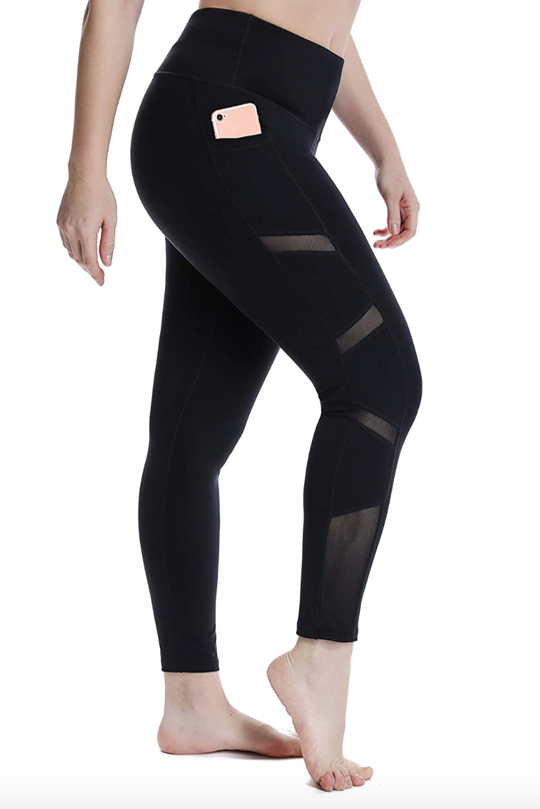 Athletic Works Women's Dri-More Core Athleisure Relaxed Fit Yoga Pants  Available in Regular and Petite Size S Black