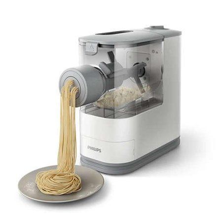 Red Home Pasta Maker for Spaghetti Automatic Noodle Make Fettuccine Arcwares Pasta Maker Machine 12 Pasta Shaping Discs Macaroni 