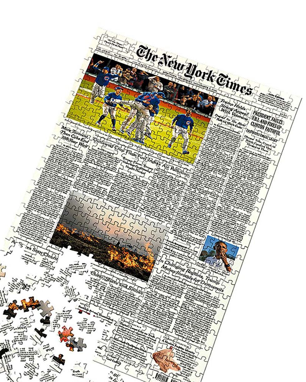 <i>New York Times</i> Front Page Puzzle