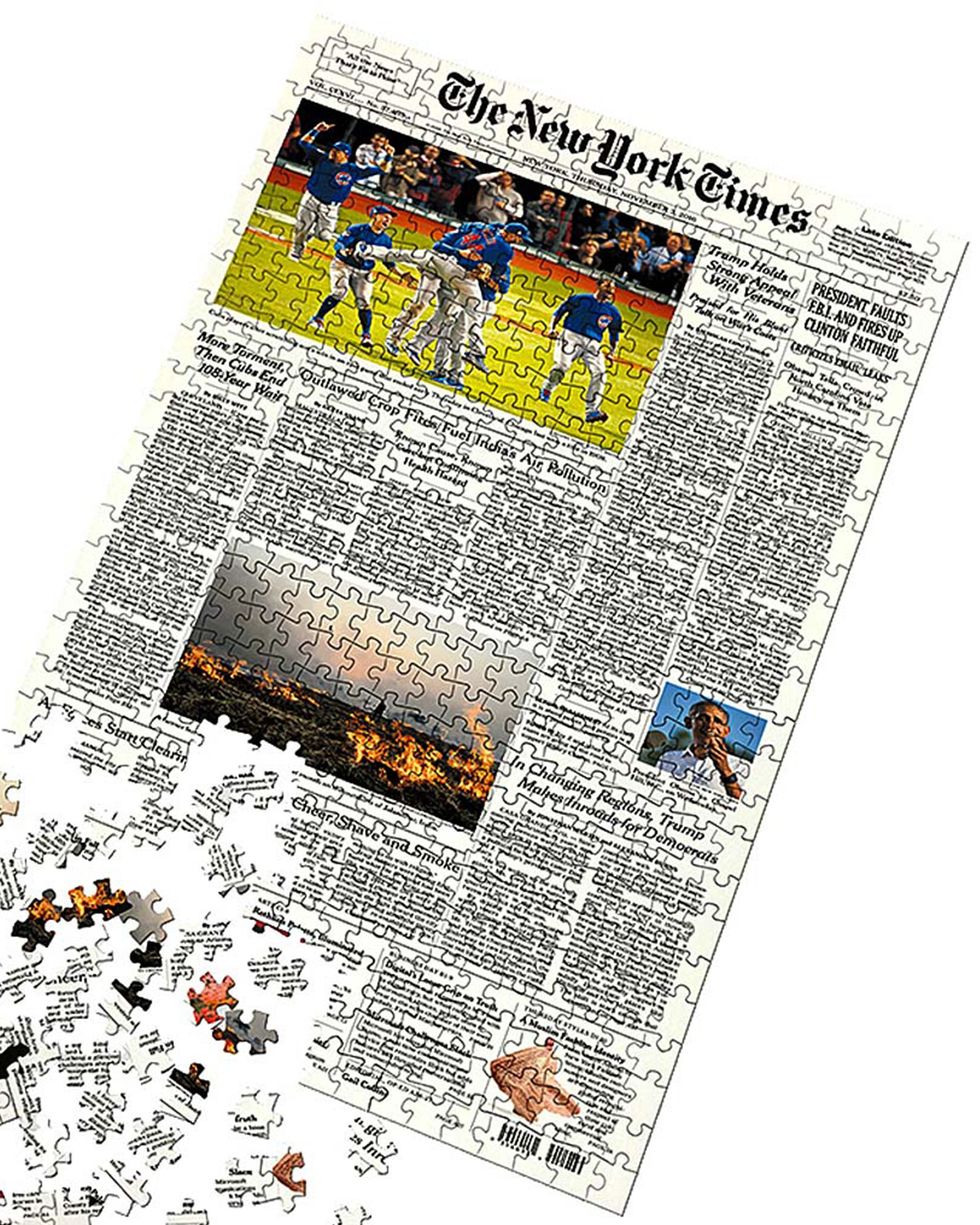 <i>New York Times</i> Front Page Puzzle