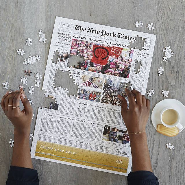 New York Times Custom Front-Page Puzzle
