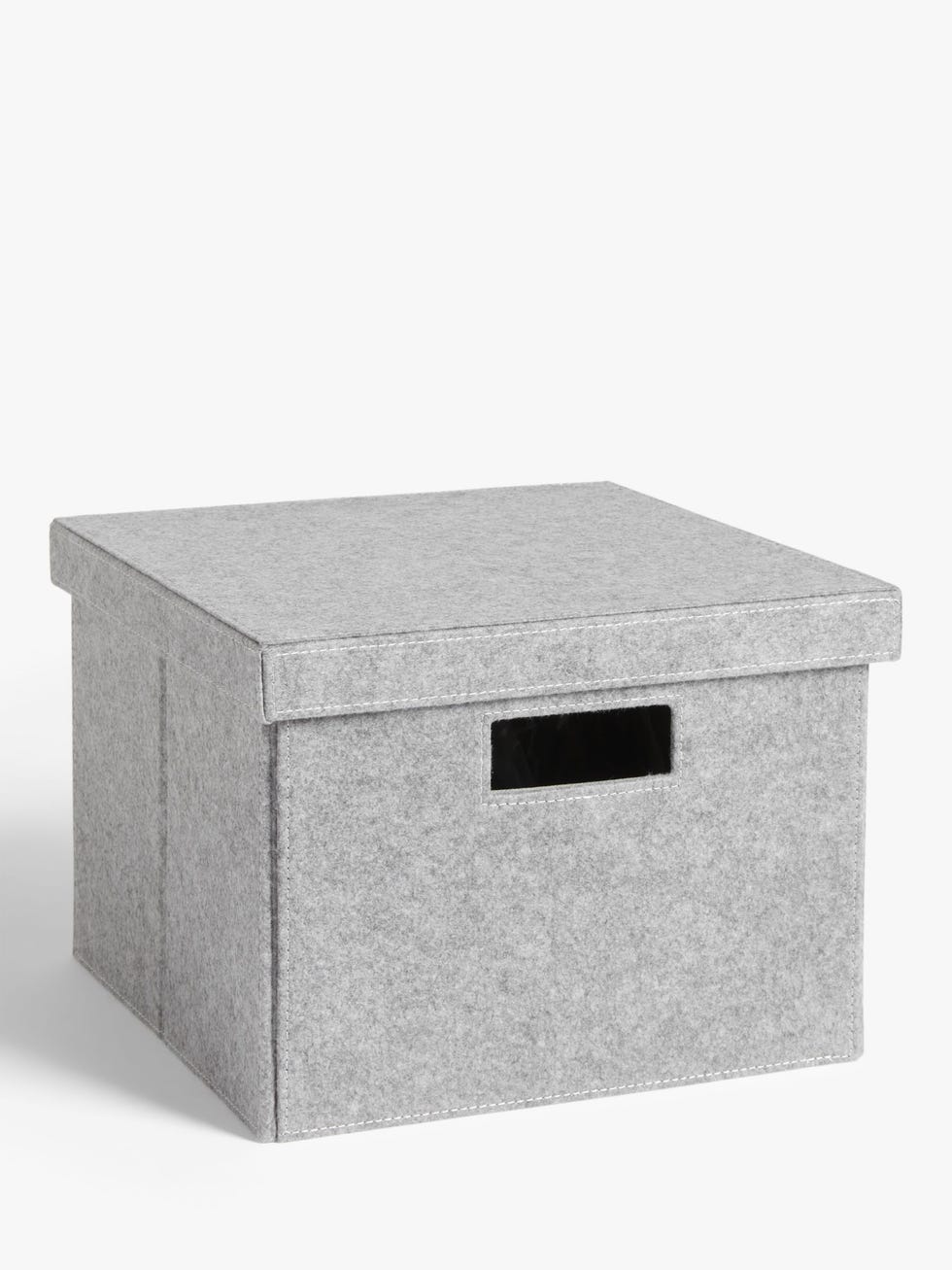 Grey Felt Storage Box, Medium