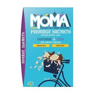 MOMA Gluten & Dairy Free Coconut & Chia Instant Porridge Sachets 20x55g