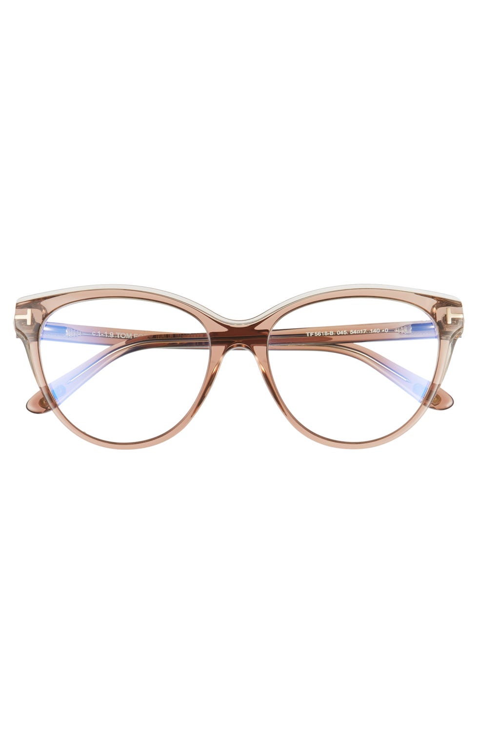 54mm Blue-Light-Blocking Cat-Eye Glasses