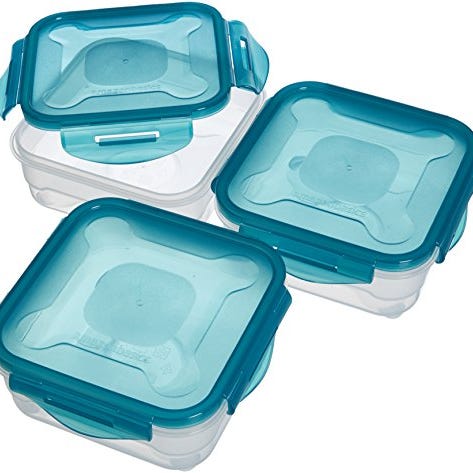 Air-Locked 3-Piece Food-Storage, Set of 3