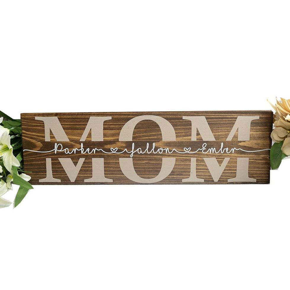 Personalized Rustic Mother's Day Sign