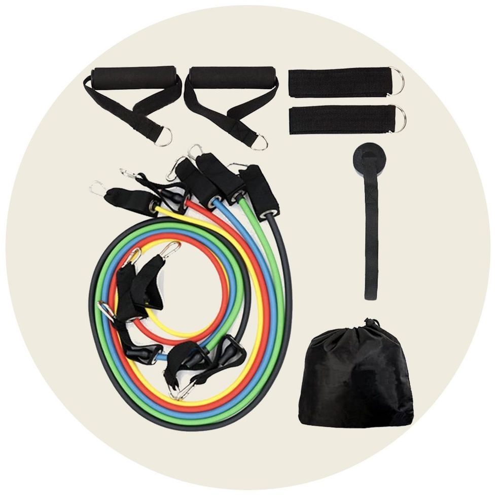 Vellio Shine Resistance Band Set with Door Anchor