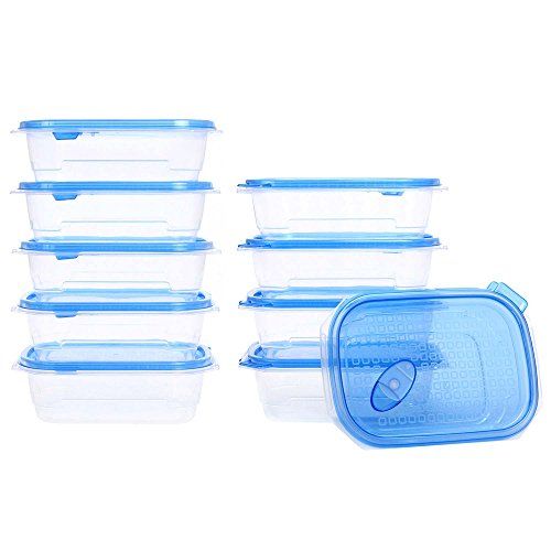 Airtight Lid 750ml Food Storage Container, 10 Pack