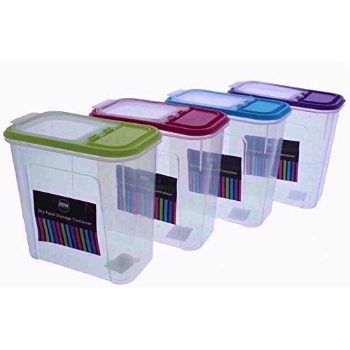 4X Dry Food Storage Container Set, 2L
