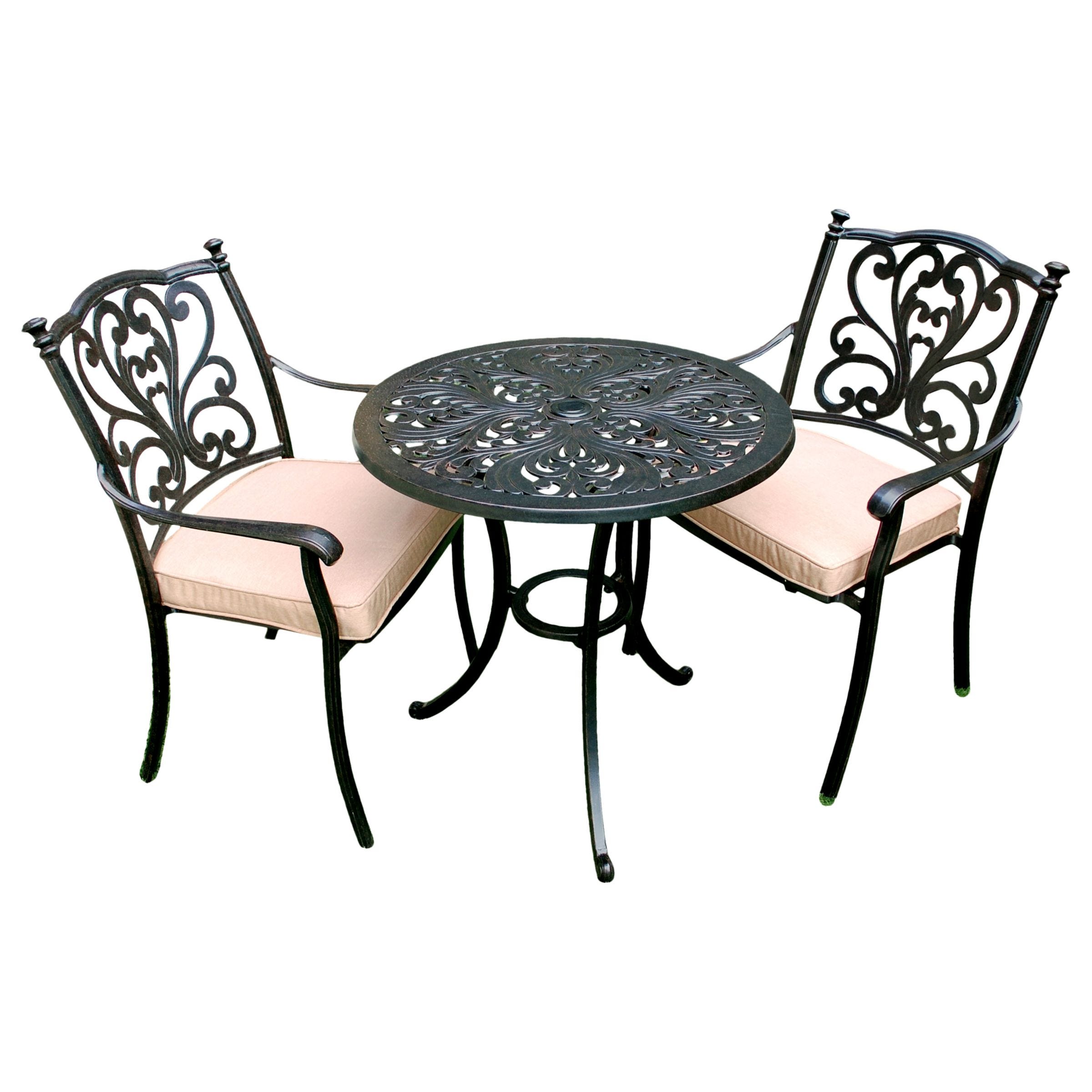 Devon Round Bistro Set, bronz