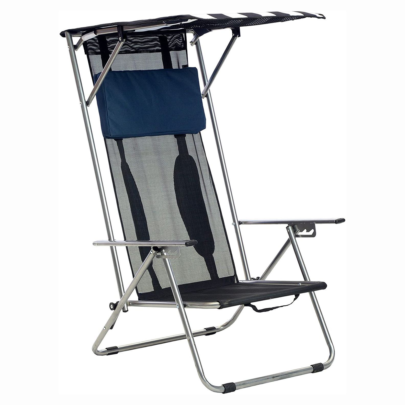 beach recliner with shade