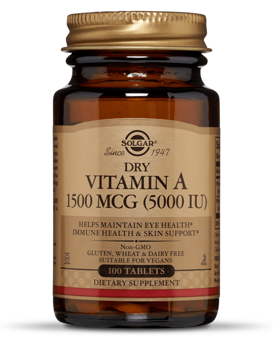 Solgar Dry Vitamin A 1500 mcg (5000 IU)
