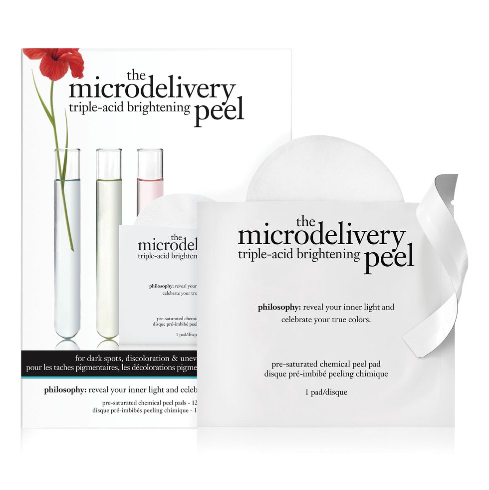 the microdelivery triple-acid brightening peel pads