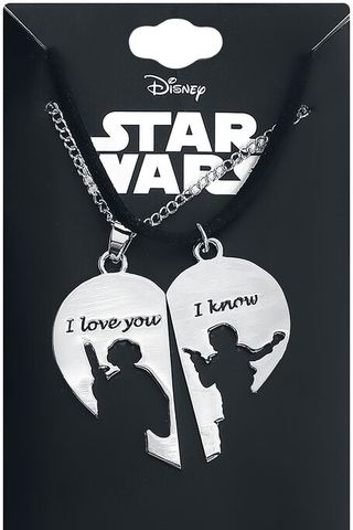 Star Wars Necklace Han and Leia