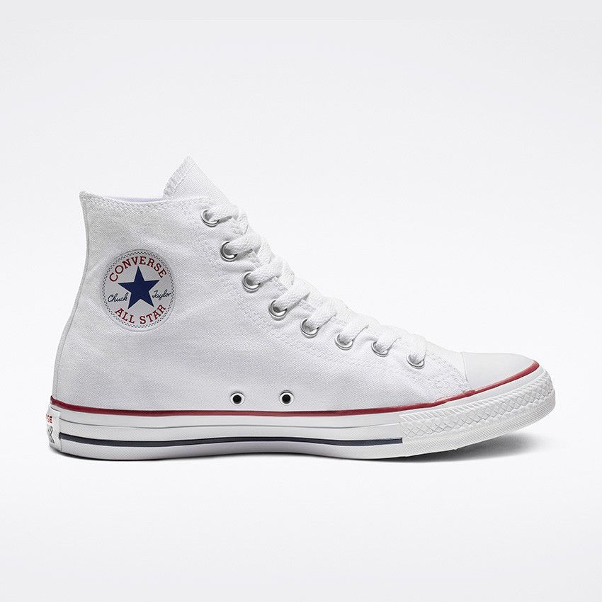 white converse style trainers