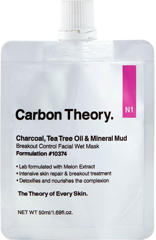 Carbon Theory. Charcoal & Tea Tree Oil Mineral Mud Breakout Control Facial Wet Mask