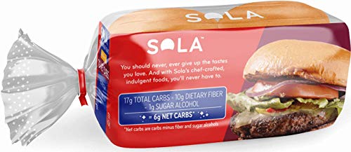 Sola Low-Carb Golden Wheat Hamburger Buns