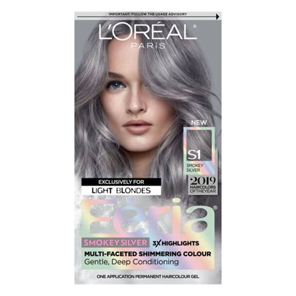 Feria Permanent Hair Color in Smokey Silver