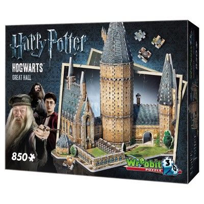 Wrebbit 3D Hogwarts Great Hall 3D Puzzle (850 Piece)