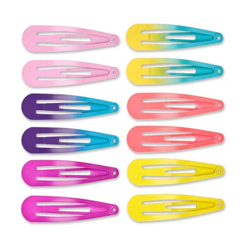 Galaxy Top Rainbow Color Snap Clips
