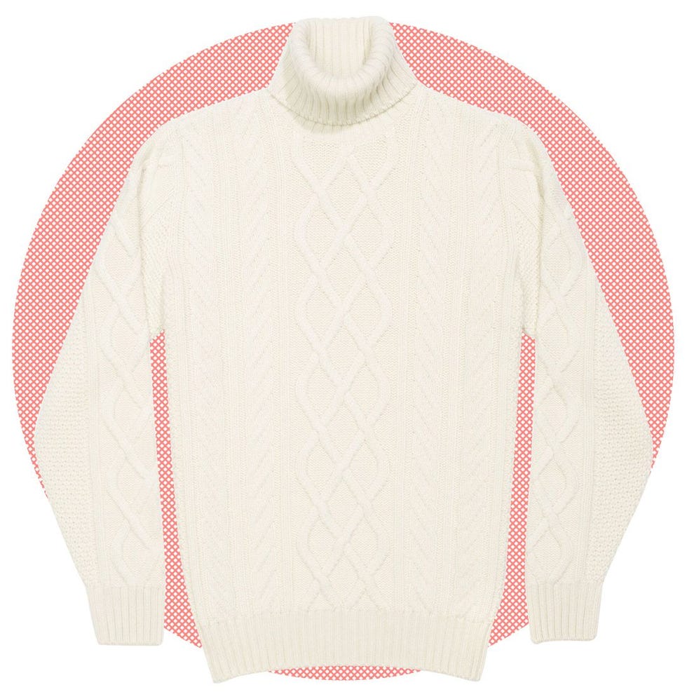 Dolcevita Men's Winter Pink Sweater High Neck Jersey