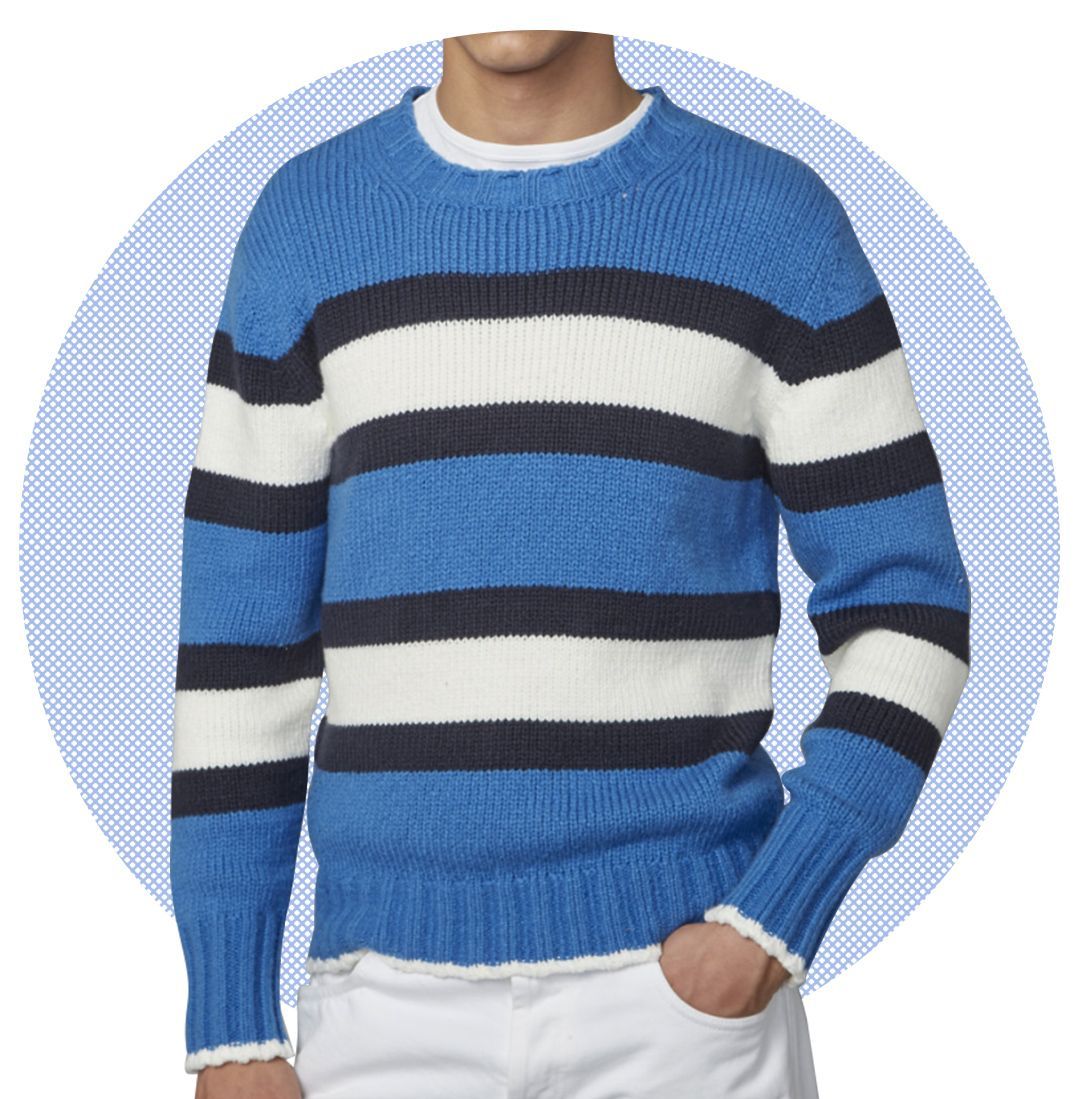 Ribbed Striped Sweater