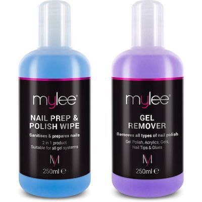 Mylee Nail Prep & Polish Wipe + Gel Remover 2 x 250ml