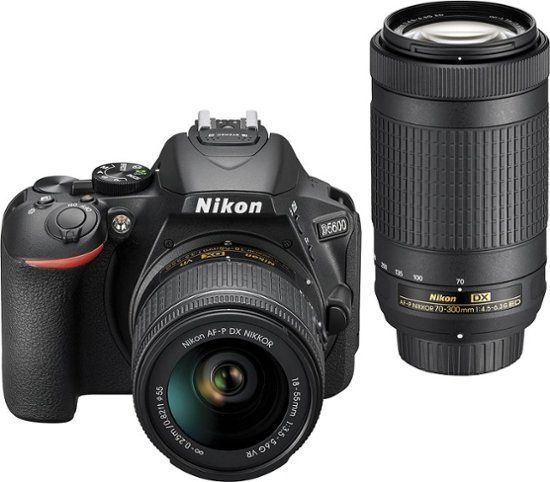 Nikon D5600 DSLR Video Two Lens Kit with 18-55mm and 70-300mm Lenses