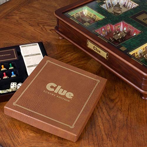 Clue Luxury Edition Wood Wooden Collector's Board Game New Premium Collectible 