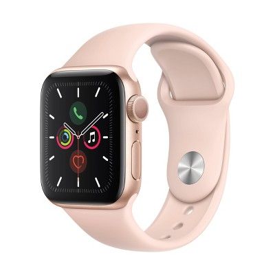 Apple Watch Series 5 (GPS, 40mm) - Gold Aluminum Case with Pink Sport Band