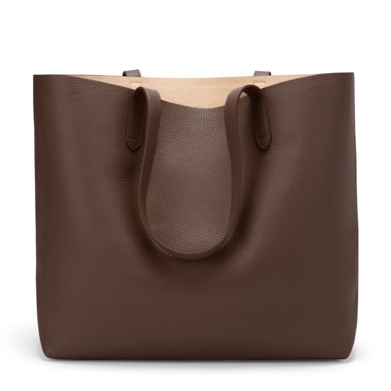 Classic Structured Leather Tote 