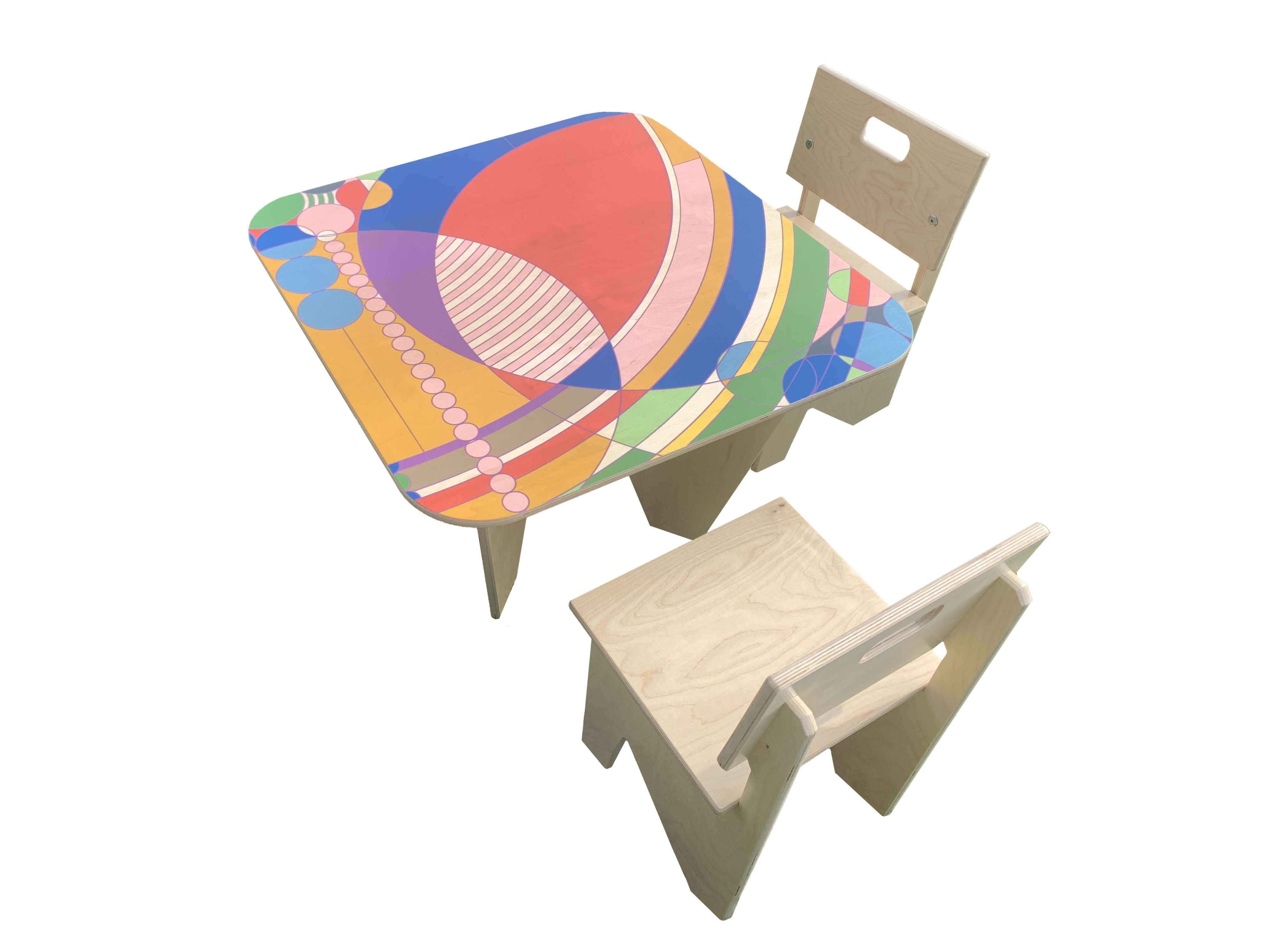 Preorder: Frank Lloyd Wright Table and Chairs Set